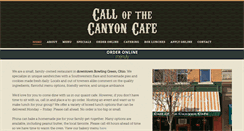 Desktop Screenshot of callofthecanyonbg.com